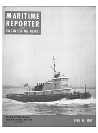 Maritime Reporter Magazine Cover Apr 15, 1969 - 