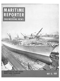 Maritime Reporter Magazine Cover May 15, 1969 - 