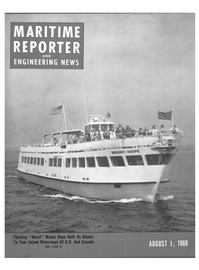 Maritime Reporter Magazine Cover Aug 1969 - 