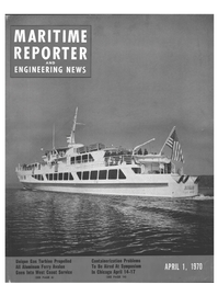 Maritime Reporter Magazine Cover Apr 1970 - 