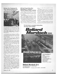 Maritime Reporter Magazine, page 15,  Feb 15, 1971