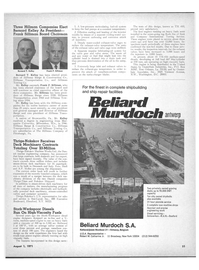 Maritime Reporter Magazine, page 51,  Aug 1971