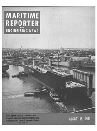 Maritime Reporter Magazine Cover Aug 15, 1971 - 