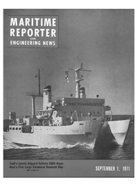 Maritime Reporter Magazine Cover Sep 1971 - 