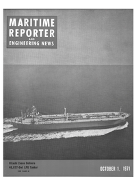 Maritime Reporter Magazine Cover Oct 1971 - 