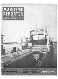 Maritime Reporter Magazine Cover Jan 15, 1973 - 