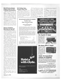 Maritime Reporter Magazine, page 41,  Feb 15, 1973