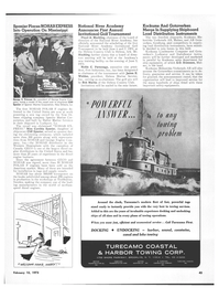 Maritime Reporter Magazine, page 43,  Feb 15, 1973