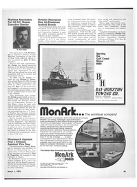 Maritime Reporter Magazine, page 37,  Mar 1973