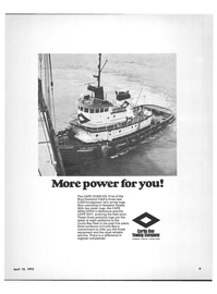 Maritime Reporter Magazine, page 7,  Apr 15, 1973