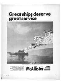 Maritime Reporter Magazine, page 1,  May 15, 1973