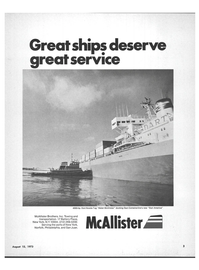 Maritime Reporter Magazine, page 1,  Aug 15, 1973