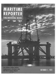Maritime Reporter Magazine Cover Oct 1973 - 
