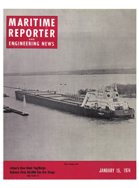 Maritime Reporter Magazine Cover Jan 15, 1974 - 