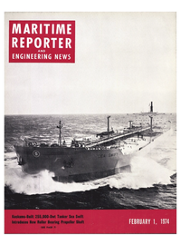 Maritime Reporter Magazine Cover Feb 1974 - 