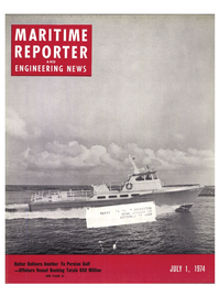Maritime Reporter Magazine Cover Jul 1974 - 