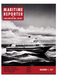 Maritime Reporter Magazine Cover Nov 1977 - 