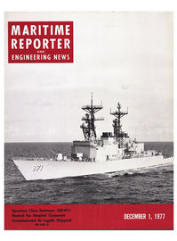 Maritime Reporter Magazine Cover Dec 1977 - 