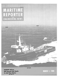 Maritime Reporter Magazine Cover Mar 1980 - 