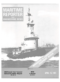Maritime Reporter Magazine Cover Apr 15, 1981 - 