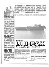 Maritime Reporter Magazine, page 39,  Jun 15, 1981