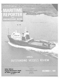 Maritime Reporter Magazine Cover Dec 1981 - 