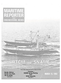 Maritime Reporter Magazine Cover Mar 15, 1983 - 