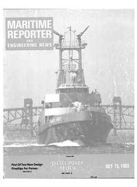 Maritime Reporter Magazine Cover Jul 15, 1983 - 