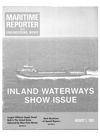 Maritime Reporter Magazine Cover Aug 1983 - 