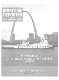 Maritime Reporter Magazine Cover Jan 1984 - 