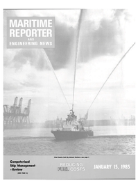 Maritime Reporter Magazine Cover Jan 15, 1985 - 