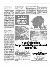 Maritime Reporter Magazine, page 29,  Feb 15, 1985