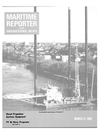 Maritime Reporter Magazine Cover Mar 15, 1985 - 