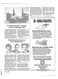 Maritime Reporter Magazine, page 7,  Jul 15, 1985