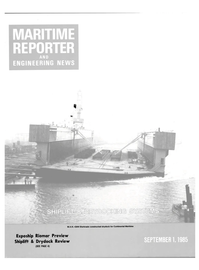 Maritime Reporter Magazine Cover Sep 1985 - 