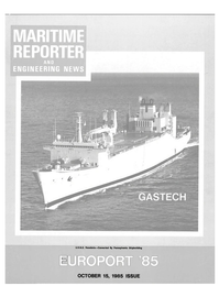 Maritime Reporter Magazine Cover Oct 15, 1985 - 