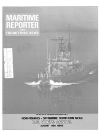 Maritime Reporter Magazine Cover Aug 1986 - 