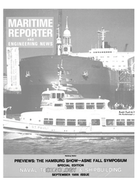 Maritime Reporter Magazine Cover Sep 1986 - 