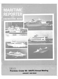 Maritime Reporter Magazine Cover Jan 1989 - 