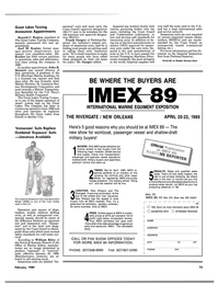 Maritime Reporter Magazine, page 71,  Feb 1989