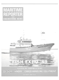Maritime Reporter Magazine Cover Oct 1989 - 