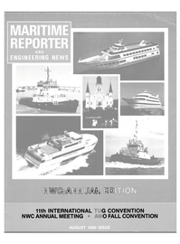 Maritime Reporter Magazine Cover Aug 1990 - 