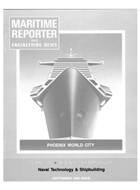 Maritime Reporter Magazine Cover Sep 1990 - 