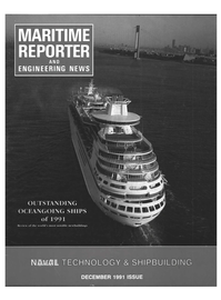 Maritime Reporter Magazine Cover Dec 1991 - 
