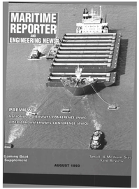 Maritime Reporter Magazine Cover Aug 1993 - 