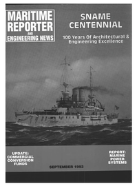 Maritime Reporter Magazine Cover Sep 1993 - 