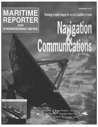 Maritime Reporter Magazine Cover Nov 1997 - 
