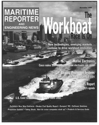 Maritime Reporter Magazine Cover Nov 1999 - 
