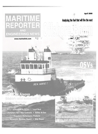 Maritime Reporter Magazine Cover Apr 2000 - 