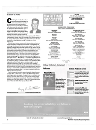 Maritime Reporter Magazine, page 6,  Jul 2001